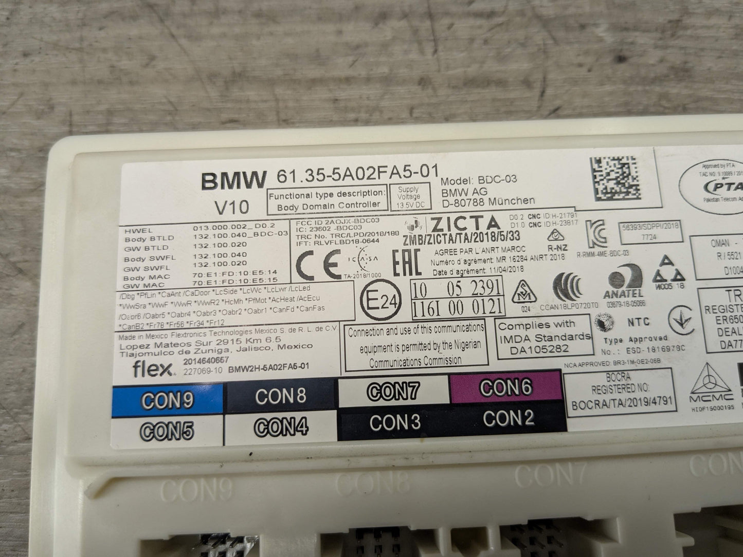 OEM BMW G01 G05 G12* G16 G20 G26 G80 M3 M4 X3 Body Domain Controller BDC Module