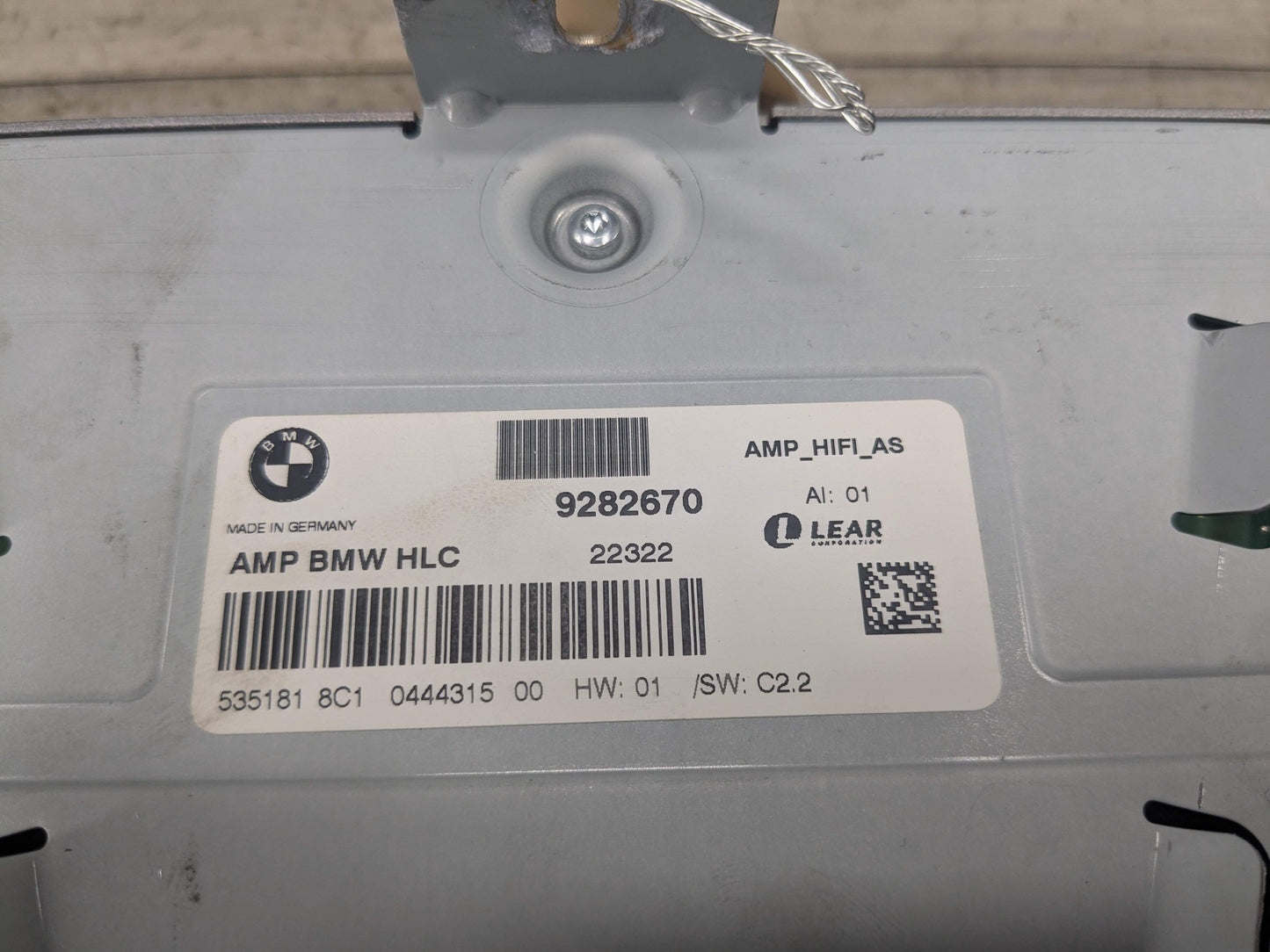 12-15 OEM BMW F30 328 335 Hybrid 3 Sedan Hi-Fi HiFi Stereo Audio Amplifier Amp