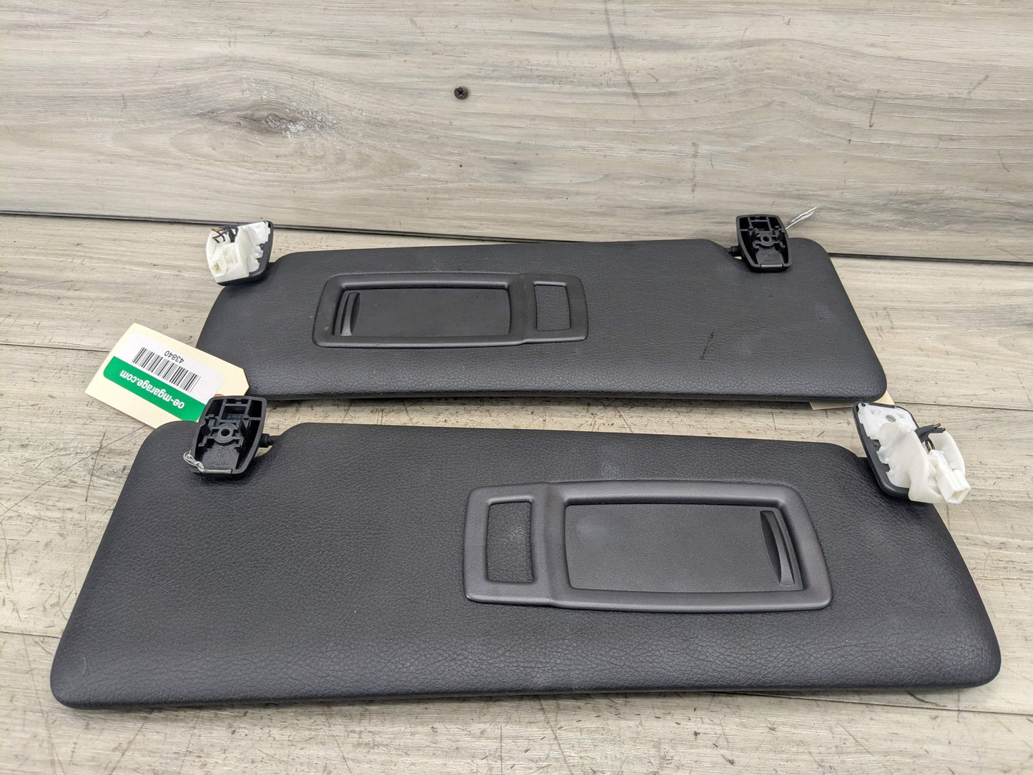 OEM BMW F30 F31 F32 F36 F80 F82 M3 M4 Left Right Interior Sun Visor PAIR Black