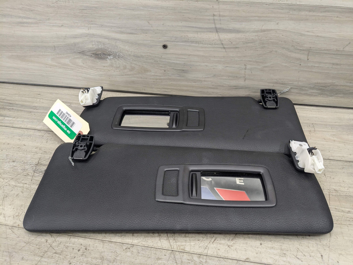 OEM BMW F30 F31 F32 F36 F80 F82 M3 M4 Left Right Interior Sun Visor PAIR Black