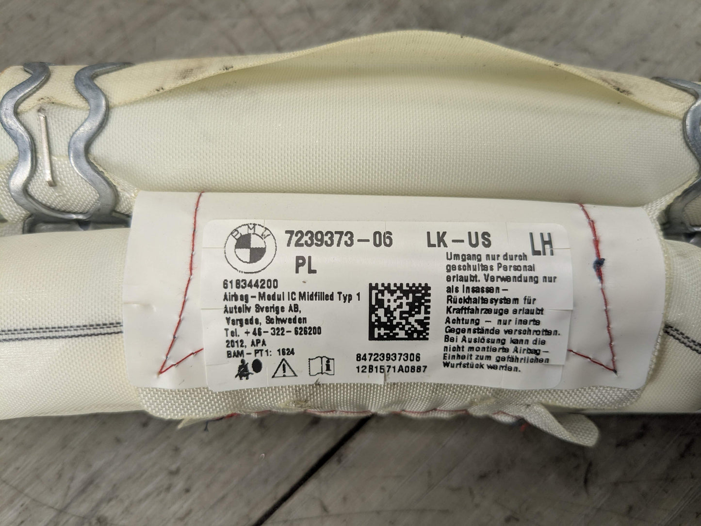 OEM BMW F30 F36 F80 M3 328 335 435 Left Driver Roof Head Curtain Air Bag Airbag