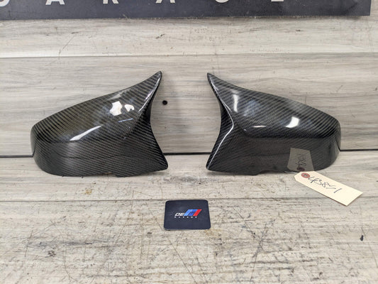 *OEM BMW F30 F32 F33 F36 Left Right Side Mirror Cap Covers CARBON FIBER STYLE