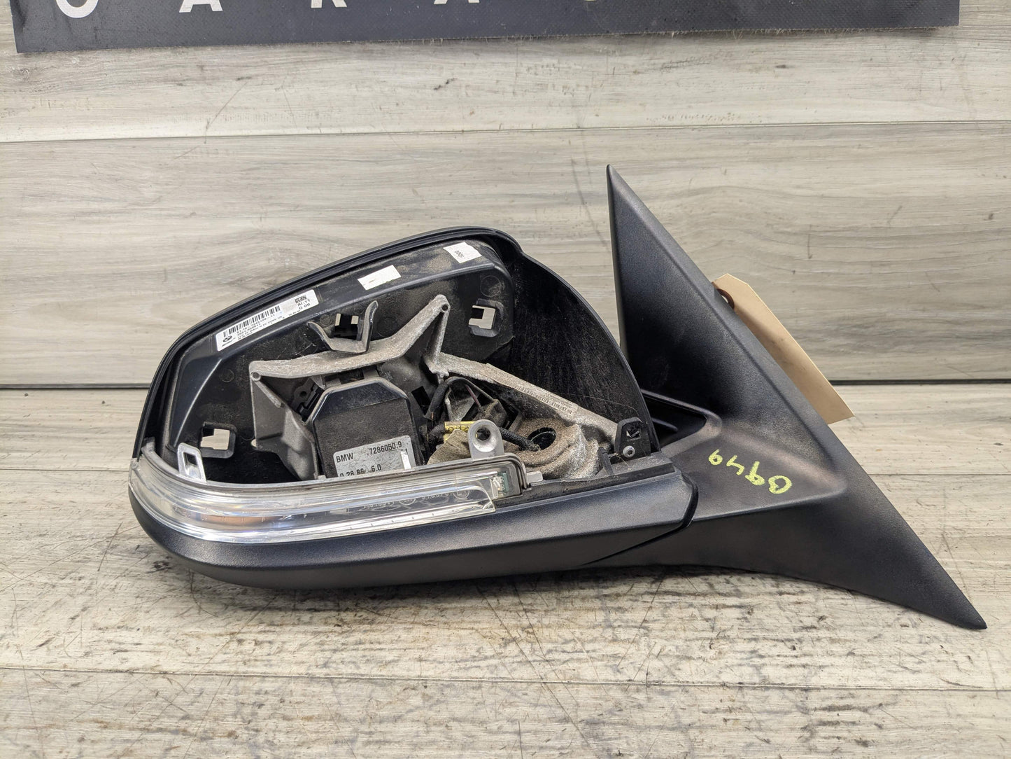 12-15 OEM BMW F30 F31 328 335 Right Passenger Side Mirror Heated Auto Dip Gray