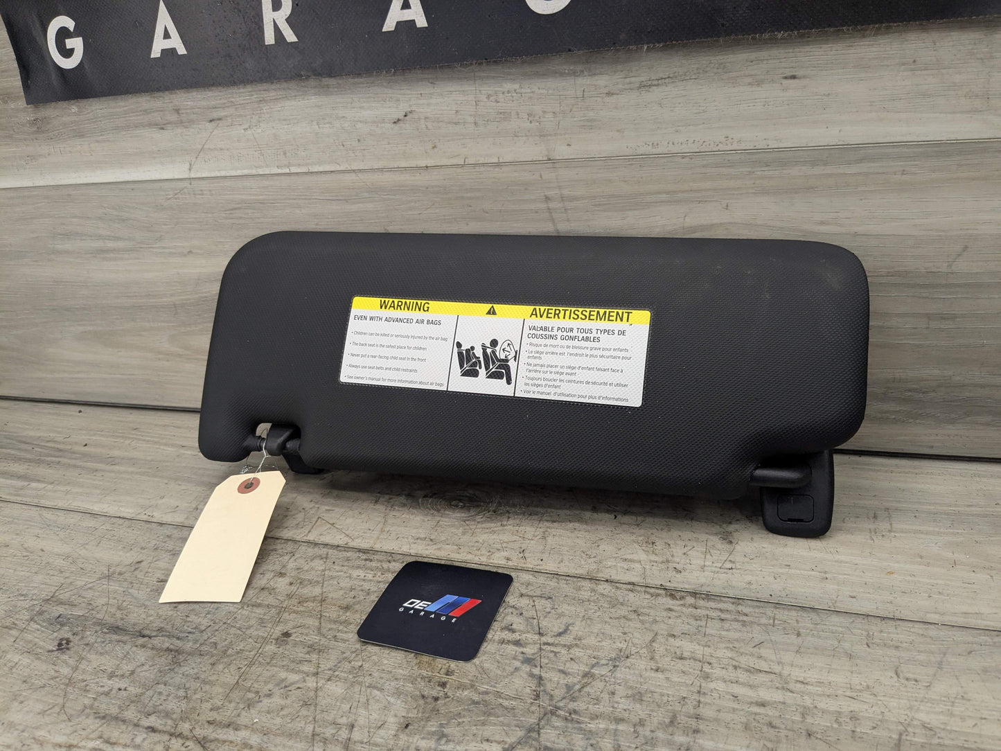 18-21 OEM BMW G01 G02 F97 F98 Right Passenger Side Sun Visor Anthracite Black