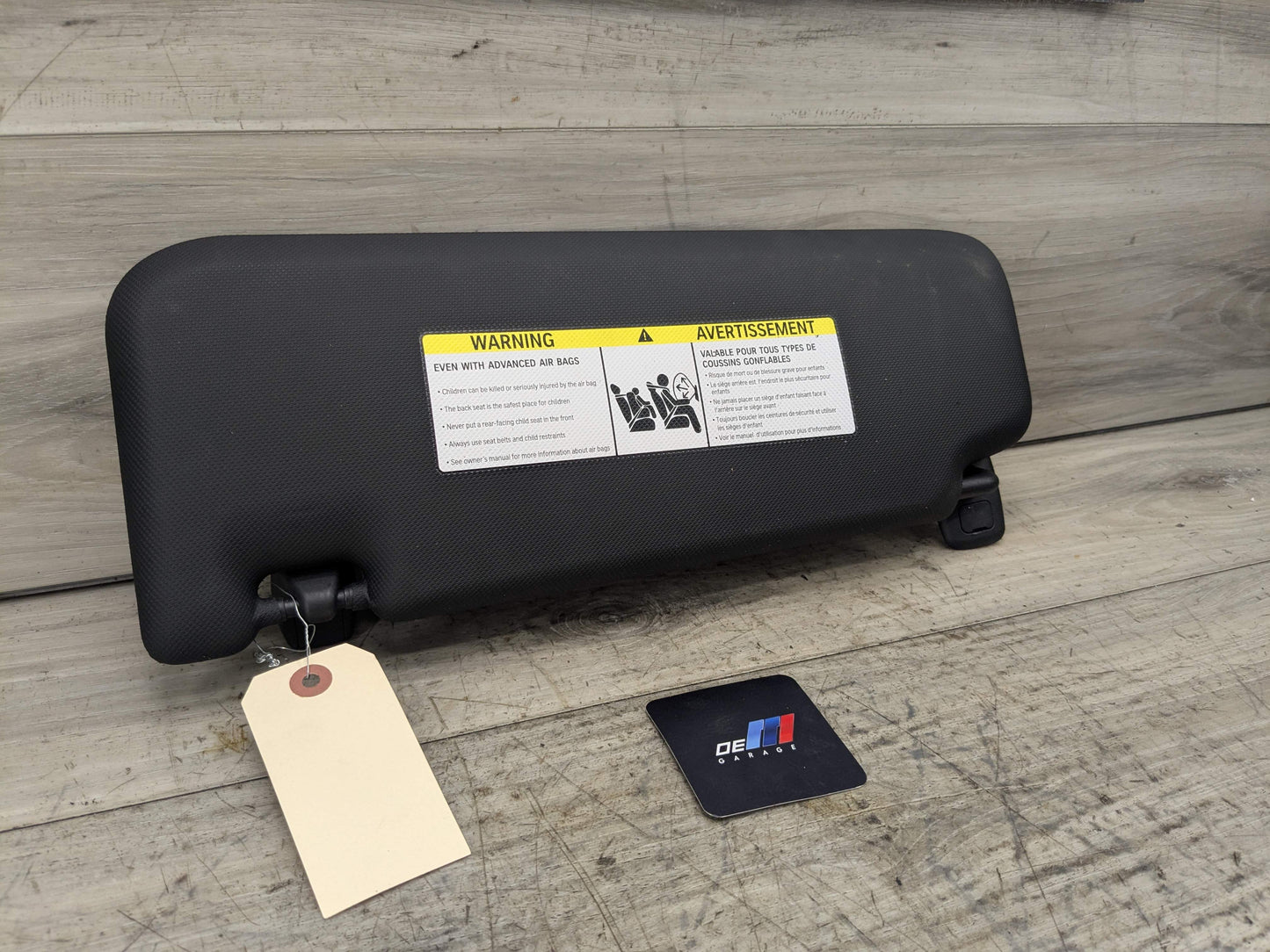 18-21 OEM BMW G01 G02 F97 F98 Right Passenger Side Sun Visor Anthracite Black