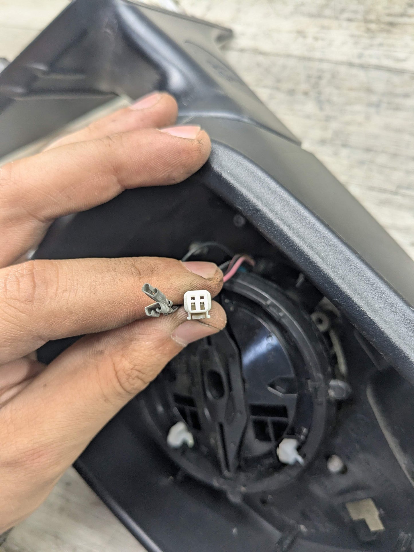 12-15 OEM BMW F30 F31 328 335 Left Driver Side Mirror Heated Auto Dip Gray