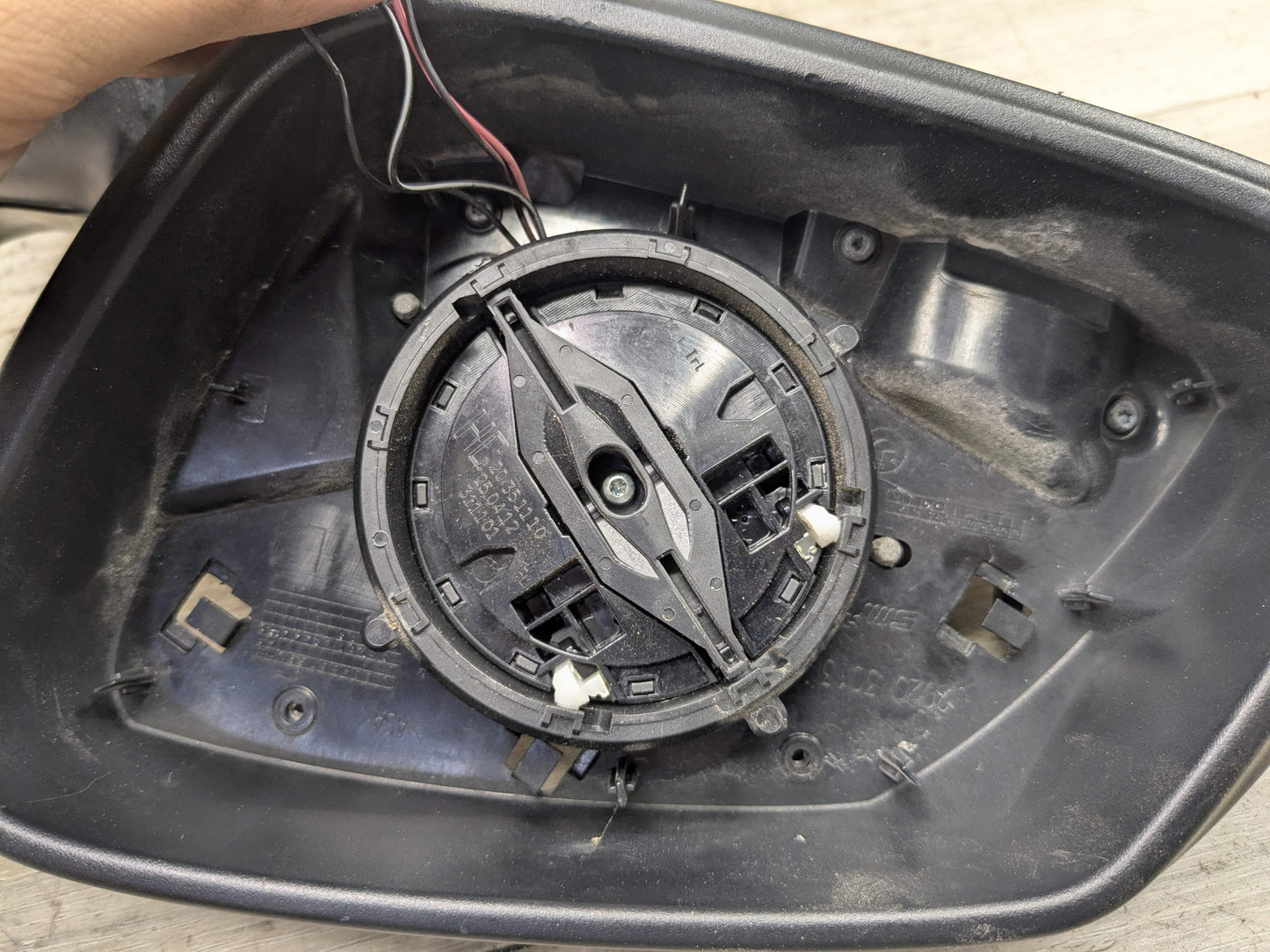 12-15 OEM BMW F30 F31 328 335 Left Driver Side Mirror Heated Auto Dip Gray