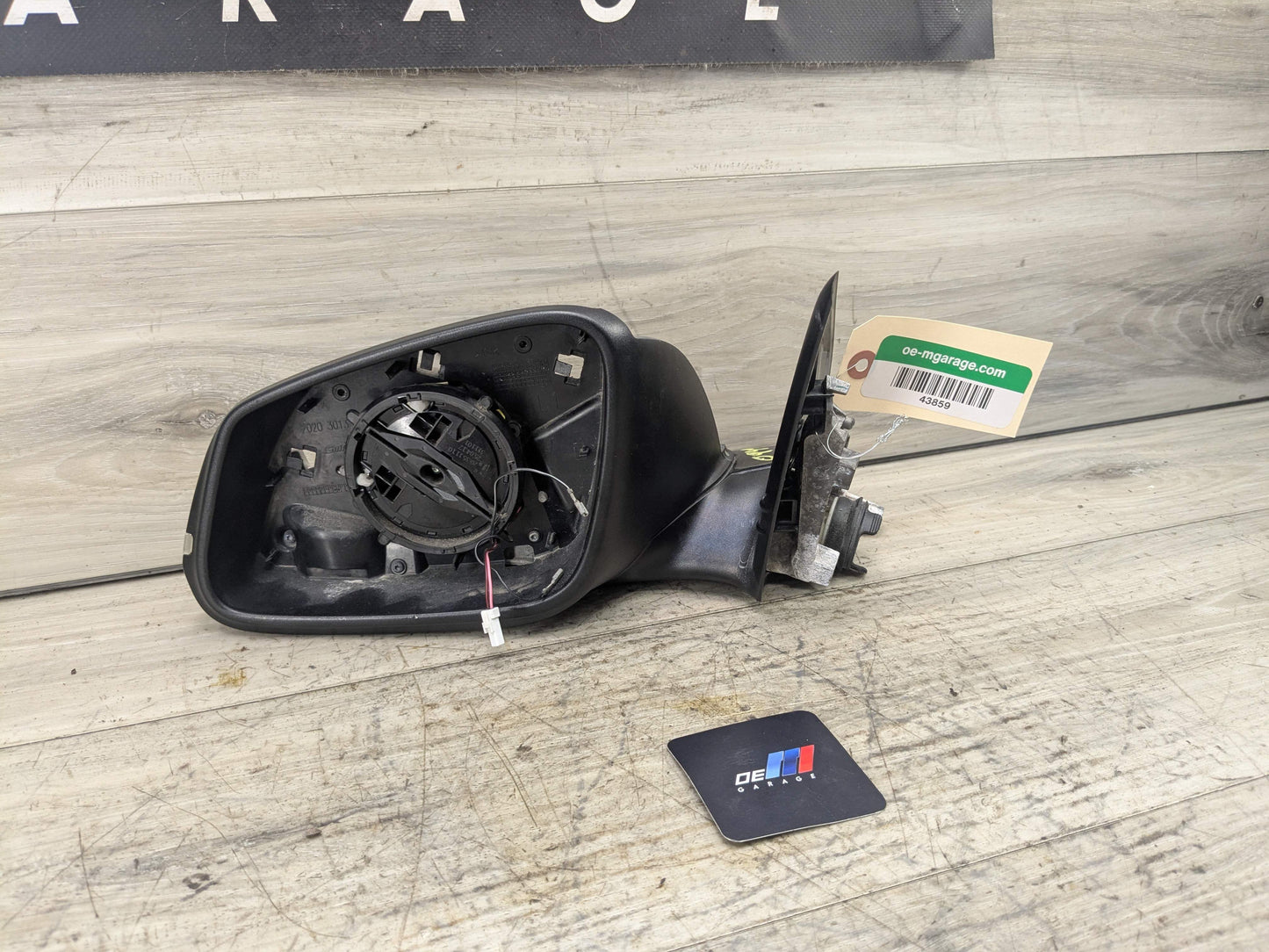 12-15 OEM BMW F30 F31 328 335 Left Driver Side Mirror Heated Auto Dip Gray