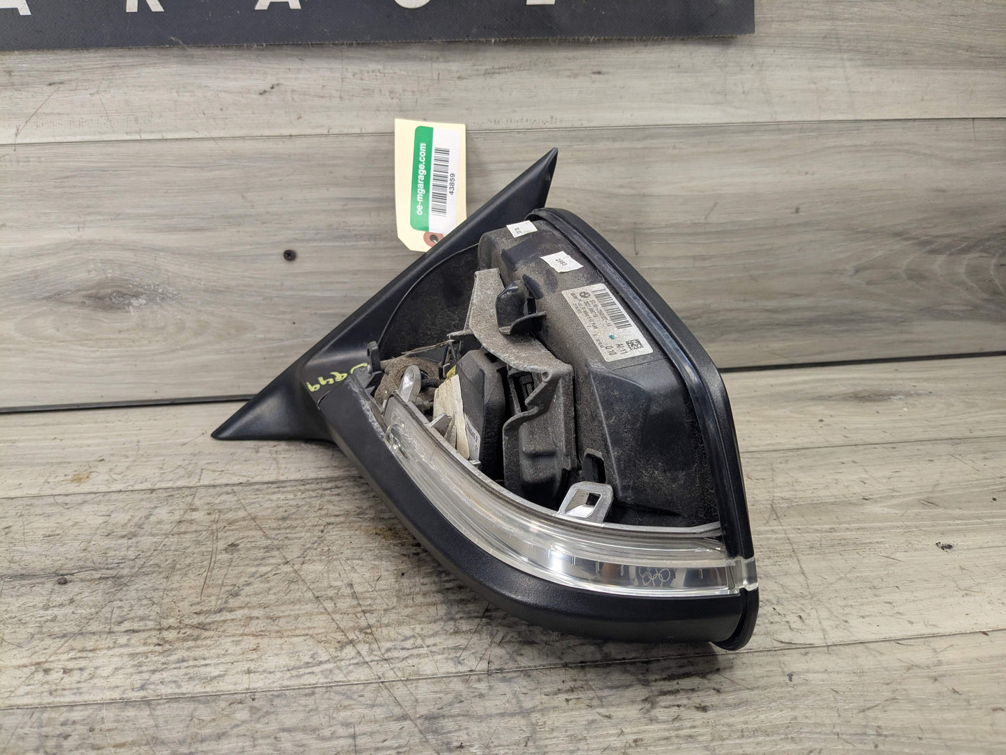 12-15 OEM BMW F30 F31 328 335 Left Driver Side Mirror Heated Auto Dip Gray