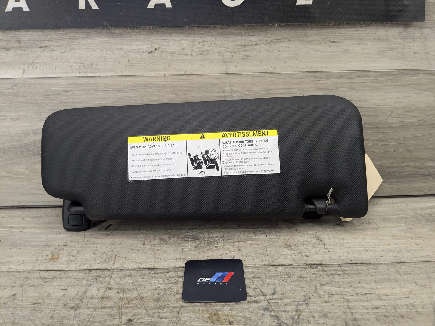 18-21 OEM BMW G01 G02 F97 F98 Left Driver Side Sun Visor Anthracite Black