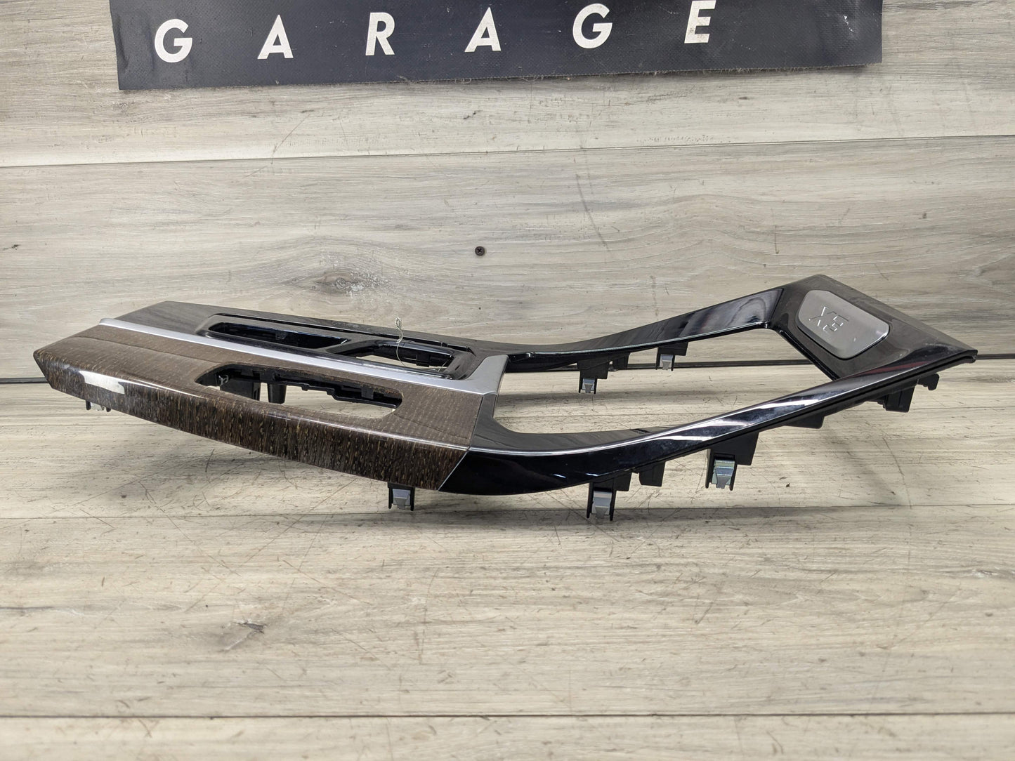 *18-21 OEM BMW G01 G02 X3 X4 Center Console Interior Trim Oak Dark High Gloss