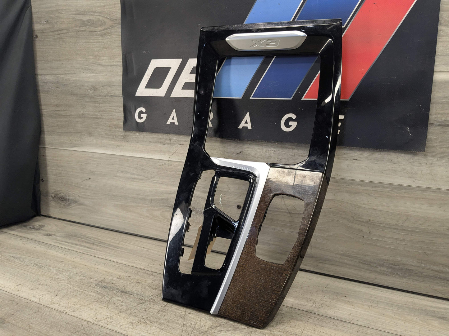 *18-21 OEM BMW G01 G02 X3 X4 Center Console Interior Trim Oak Dark High Gloss