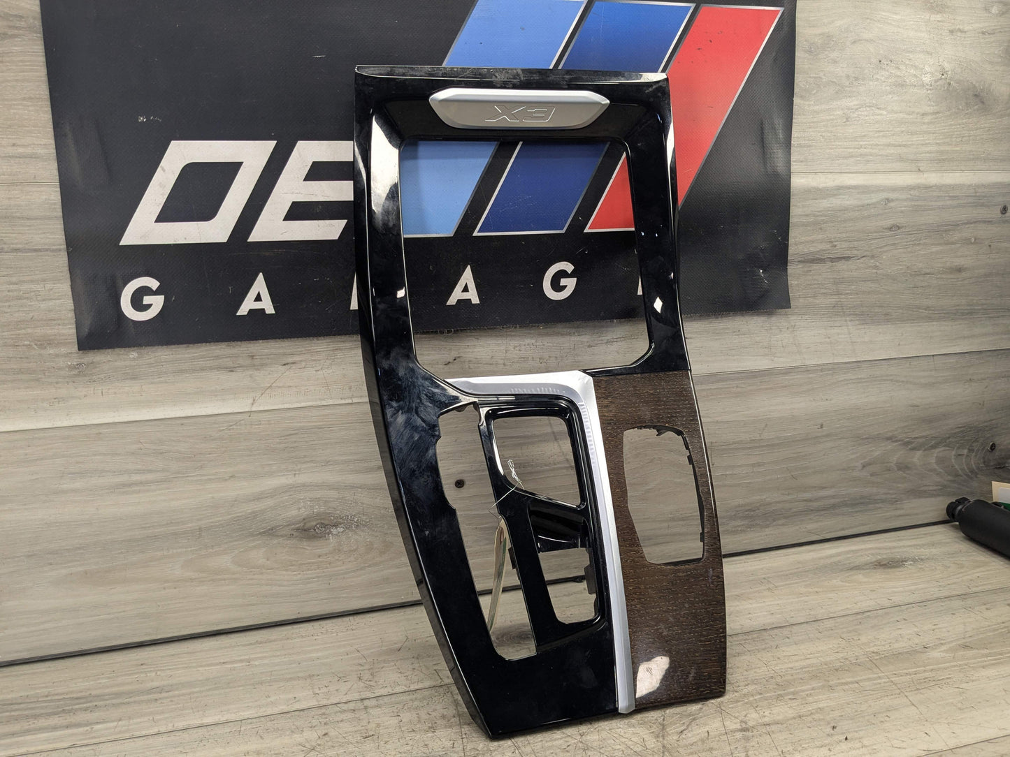 *18-21 OEM BMW G01 G02 X3 X4 Center Console Interior Trim Oak Dark High Gloss