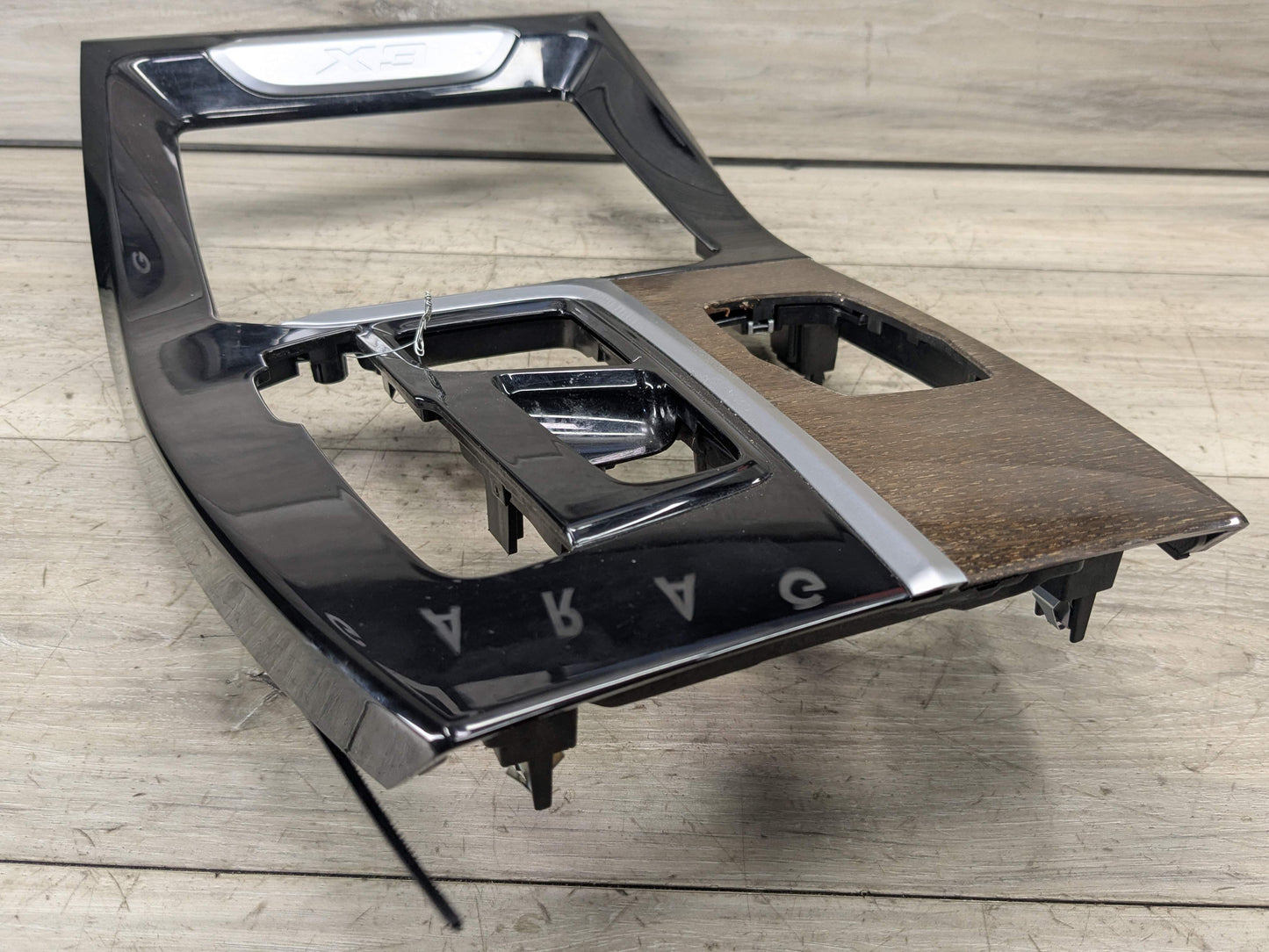 *18-21 OEM BMW G01 G02 X3 X4 Center Console Interior Trim Oak Dark High Gloss