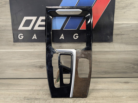 *18-21 OEM BMW G01 G02 X3 X4 Center Console Interior Trim Oak Dark High Gloss