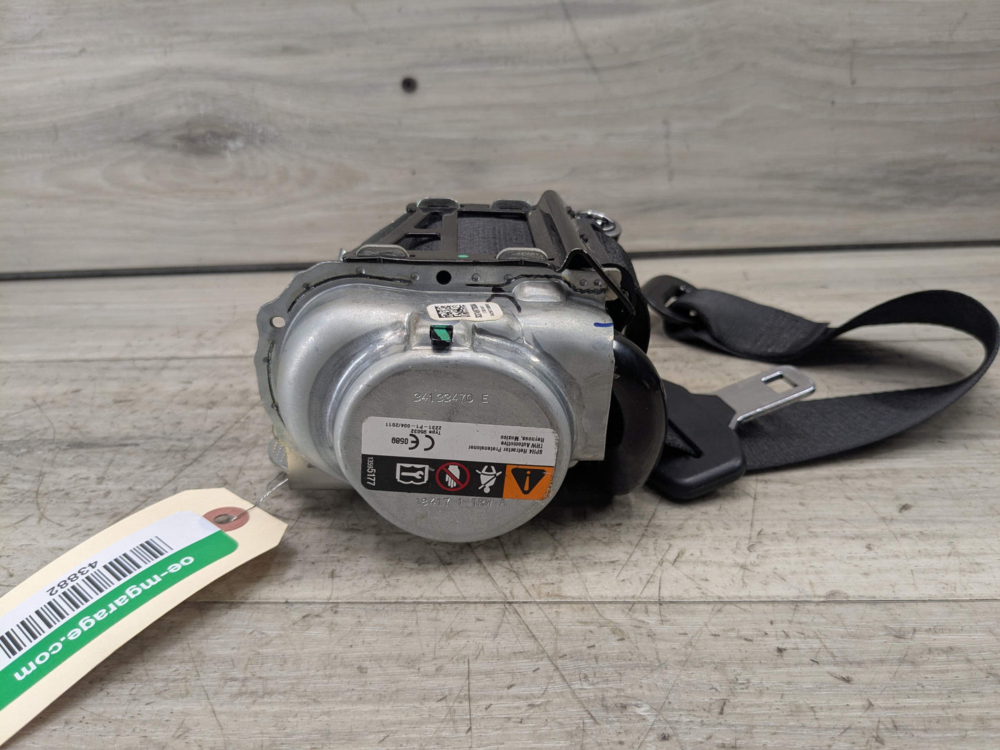 OEM BMW F97 G01 G02 X3 X4 REAR Left Driver Seat Belt Seatbelt Retractor Black