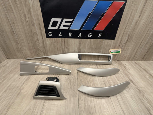 OEM BMW F30 F32 F33 F36 ALUMINUM Interior Dash Door Center Console Trim (5)