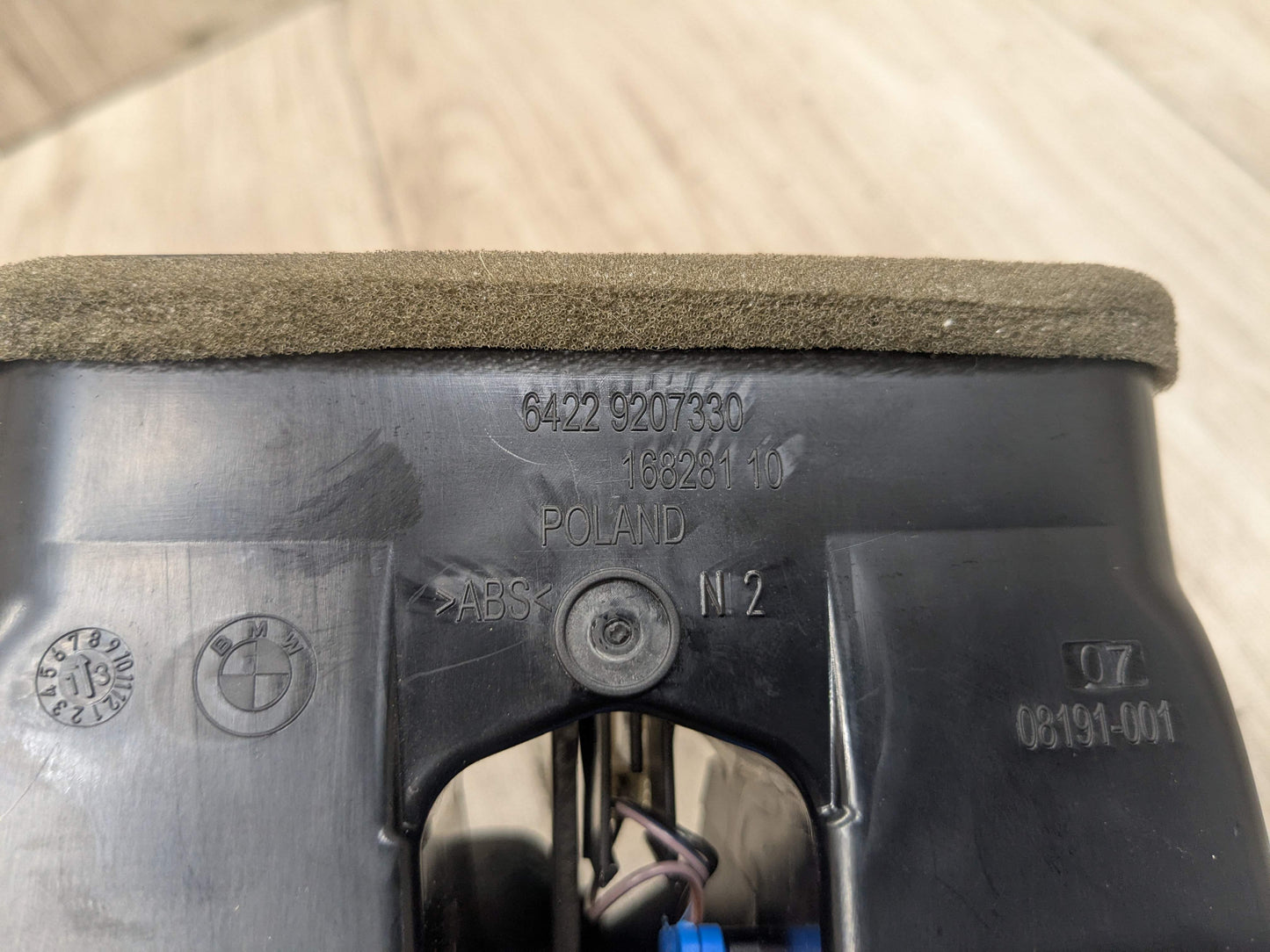 OEM BMW F22 F30 F32 F36 F80 F82 M3 M4 Rear AC Air Vent Trim Cover Panel Black