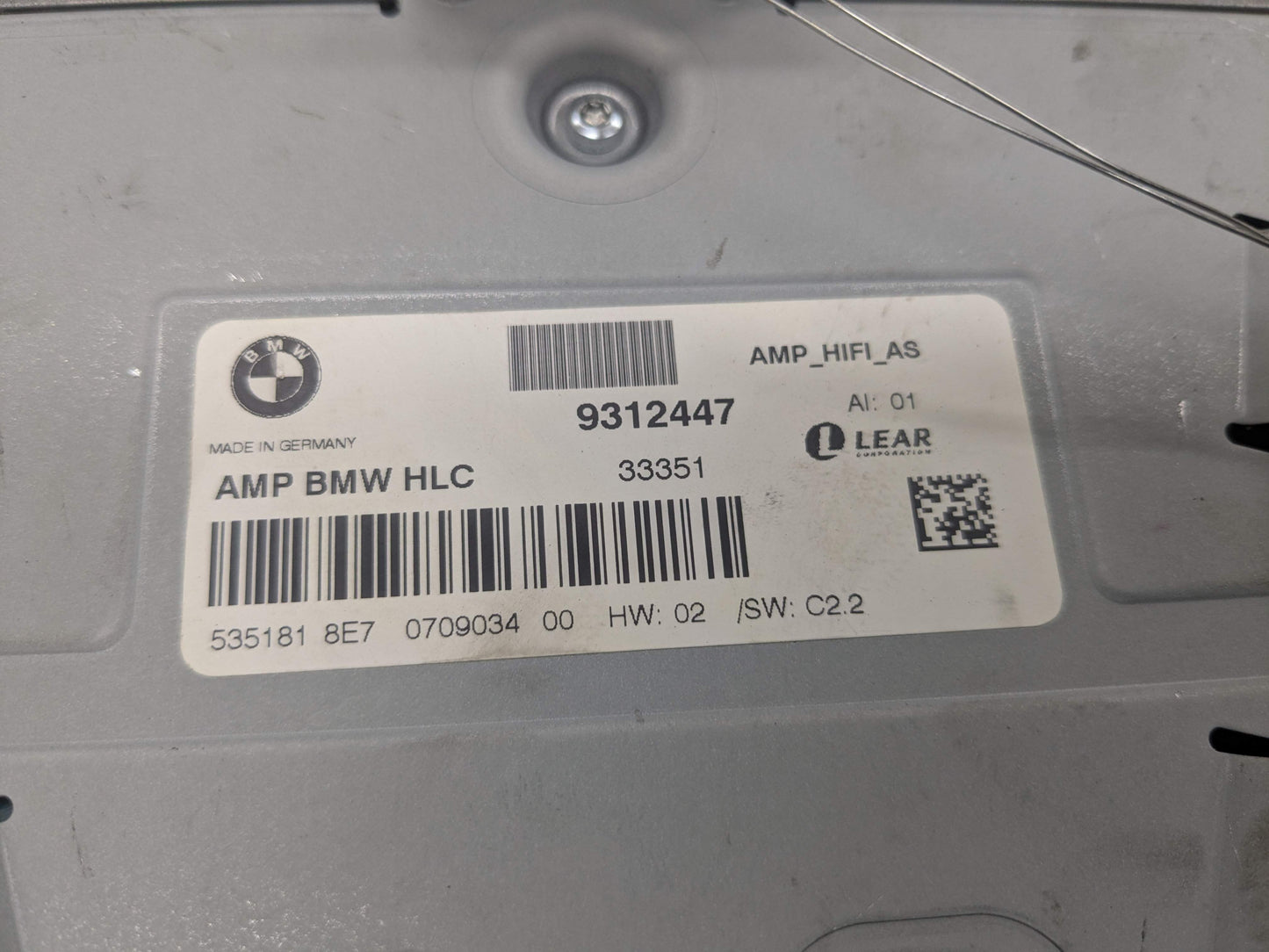 12-15 OEM BMW F30 328 335 Hybrid 3 Sedan Hi-Fi HiFi Stereo Audio Amplifier AMP