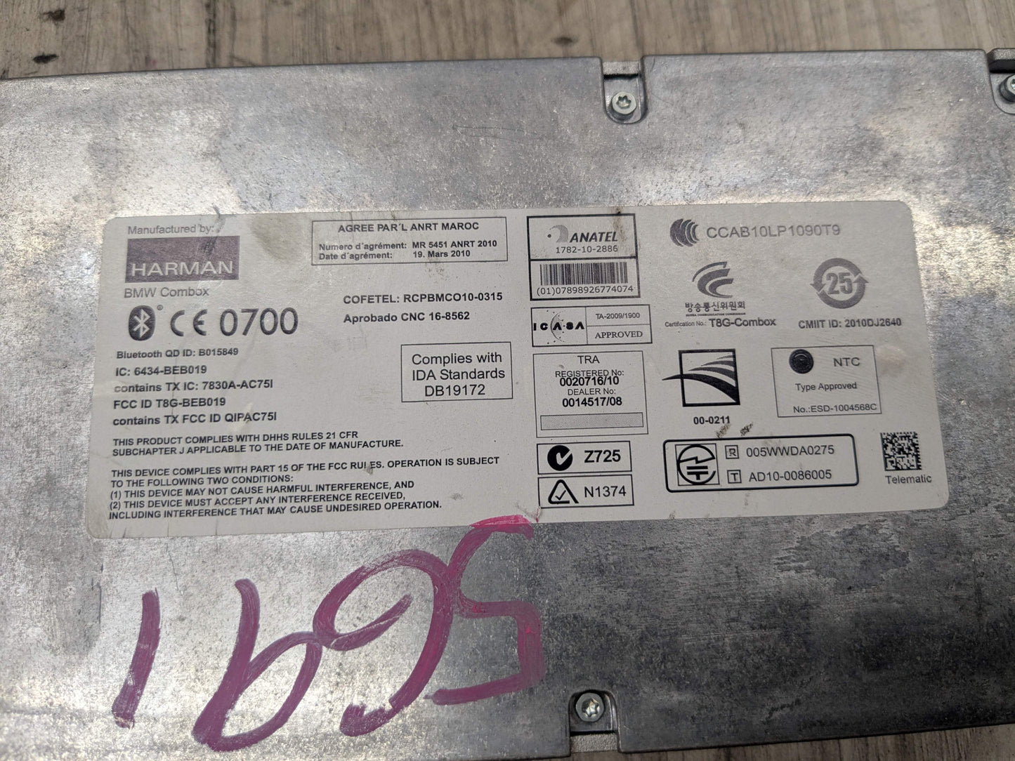 OEM BMW F10 F25 F30 F32 F36 Combox Telematics Communication Bluetooth GPS Module