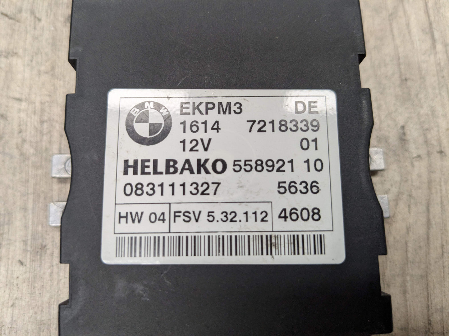 06-13 OEM BMW E88 E90 E92 N54 N55 Helbako Fuel Pump Relay Control Module EKPM3