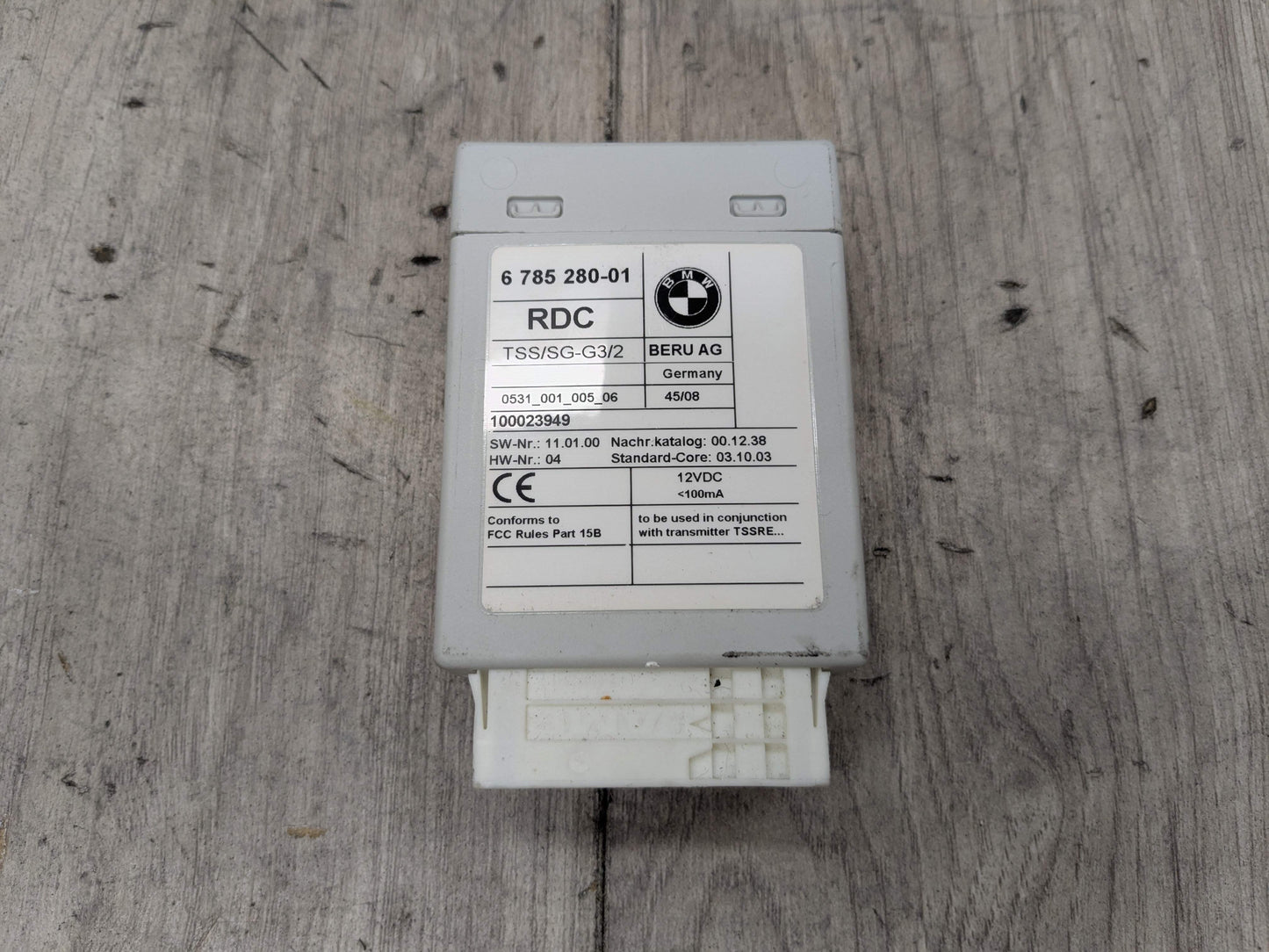 07-10 OEM BMW E93 328 335 Tire Pressure Control Module Unit TPMS RDC