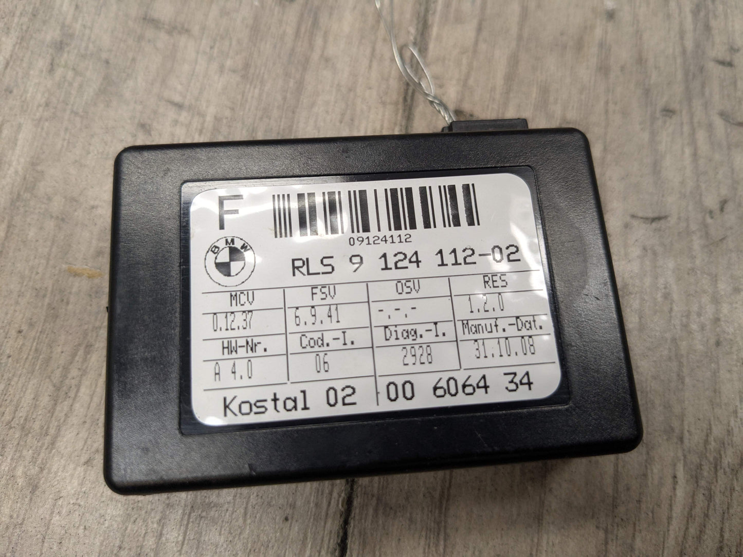 OEM BMW E82 E84 E88 E90 E92 E93 M3 Windshield RLS Solar Rain Light Sensor Module