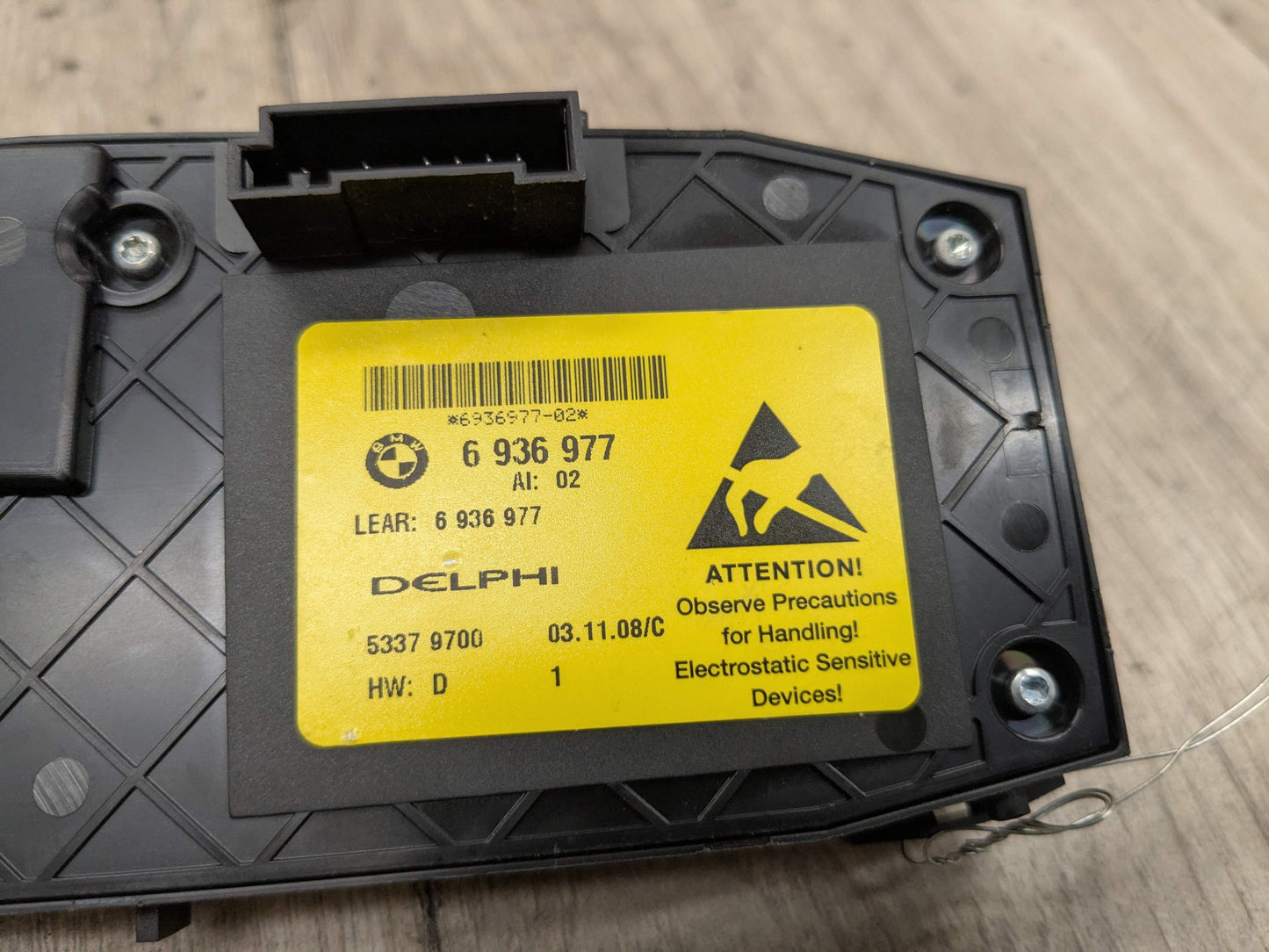 OEM BMW E93 328 335 M3 Front Left Driver Memory Seat Adjustment Control Switch