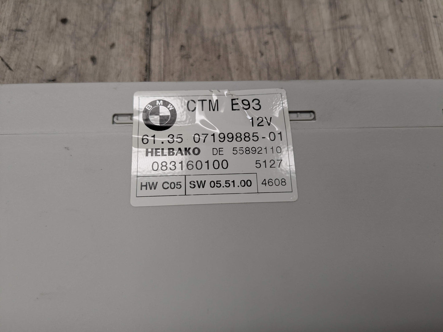 07-13 OEM BMW E93 328 335 M3 Convertible CTM Roof Folding Top Module Unit