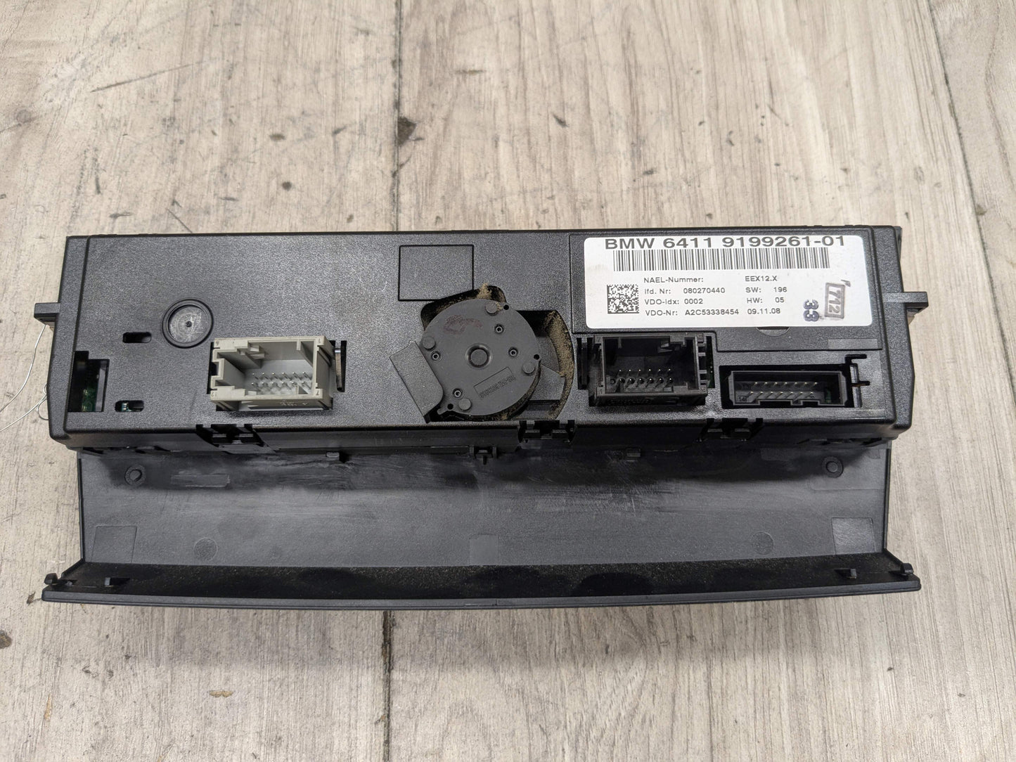 07-13 OEM BMW E92 E93 328 335 AC Heater Climate Control Switch Panel Black