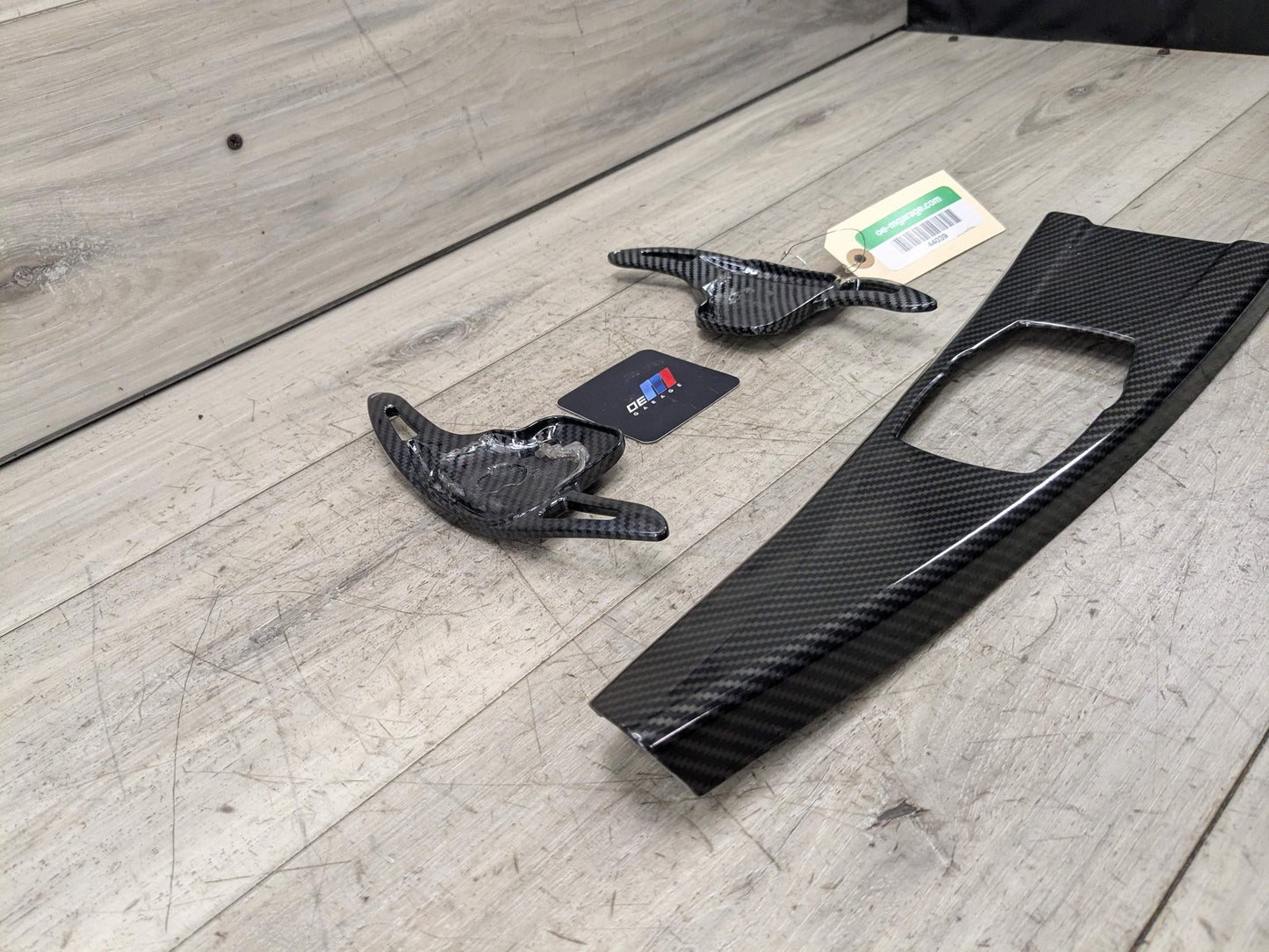 *OEM BMW F30 F32 F33 F36 Steering Wheel Paddle Shifters w/ Center Console Trim