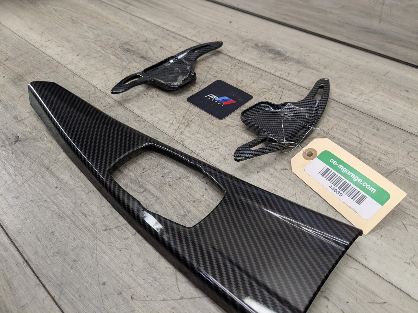 *OEM BMW F30 F32 F33 F36 Steering Wheel Paddle Shifters w/ Center Console Trim