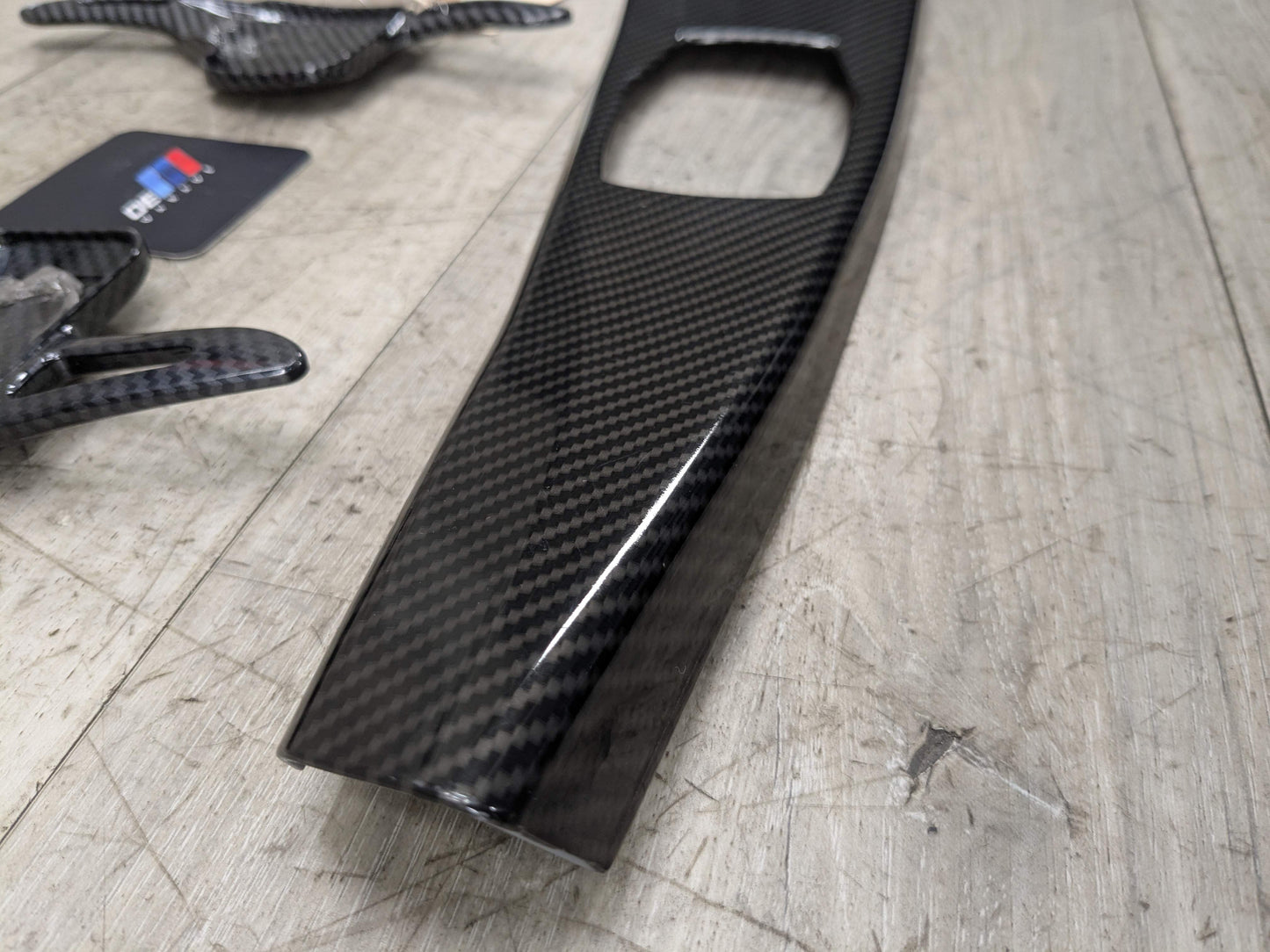 *OEM BMW F30 F32 F33 F36 Steering Wheel Paddle Shifters w/ Center Console Trim