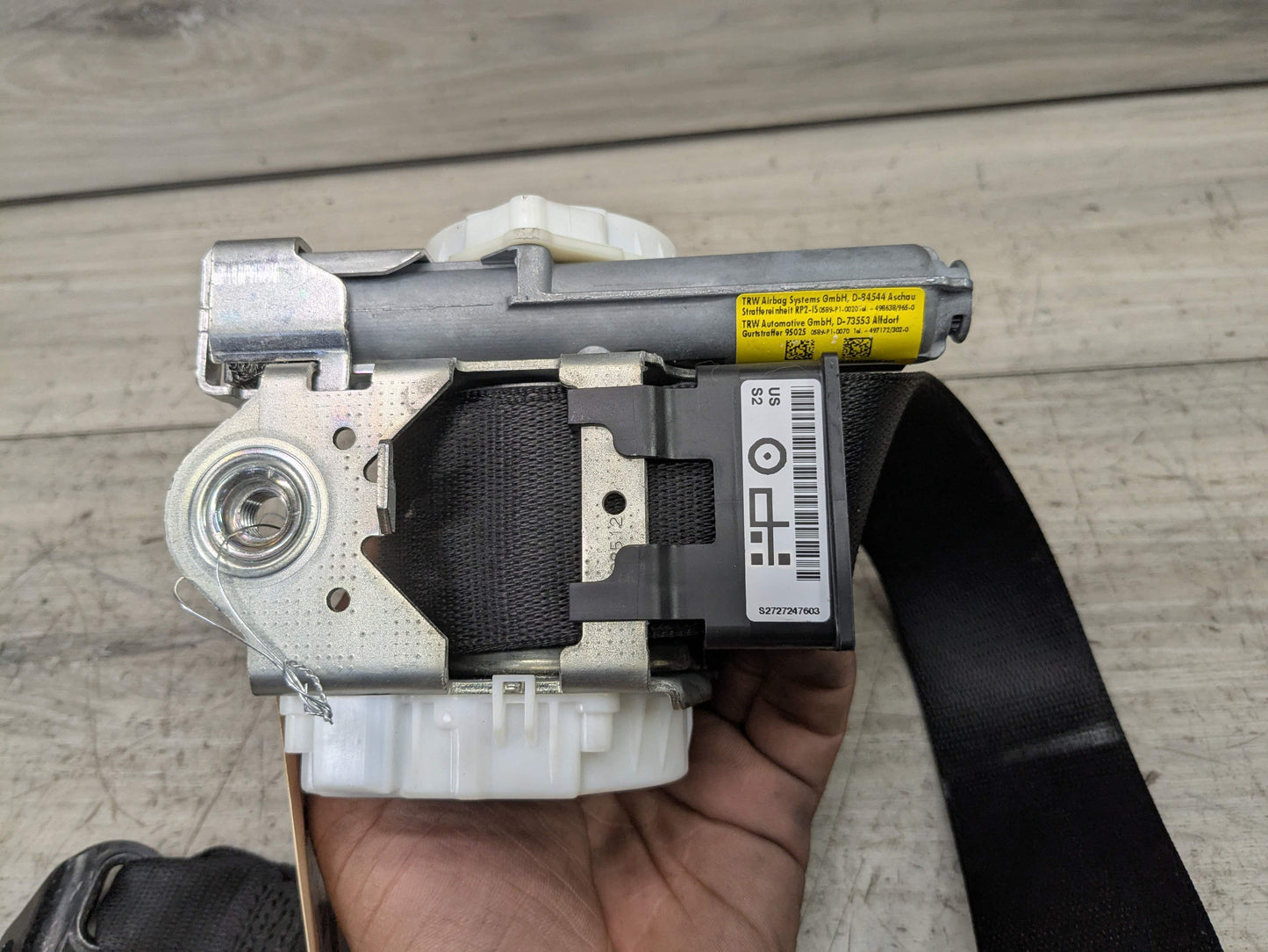 12-20 OEM BMW F30 F36 F80 M3 Front Right Passenger Side Seatbelt Retractor Black