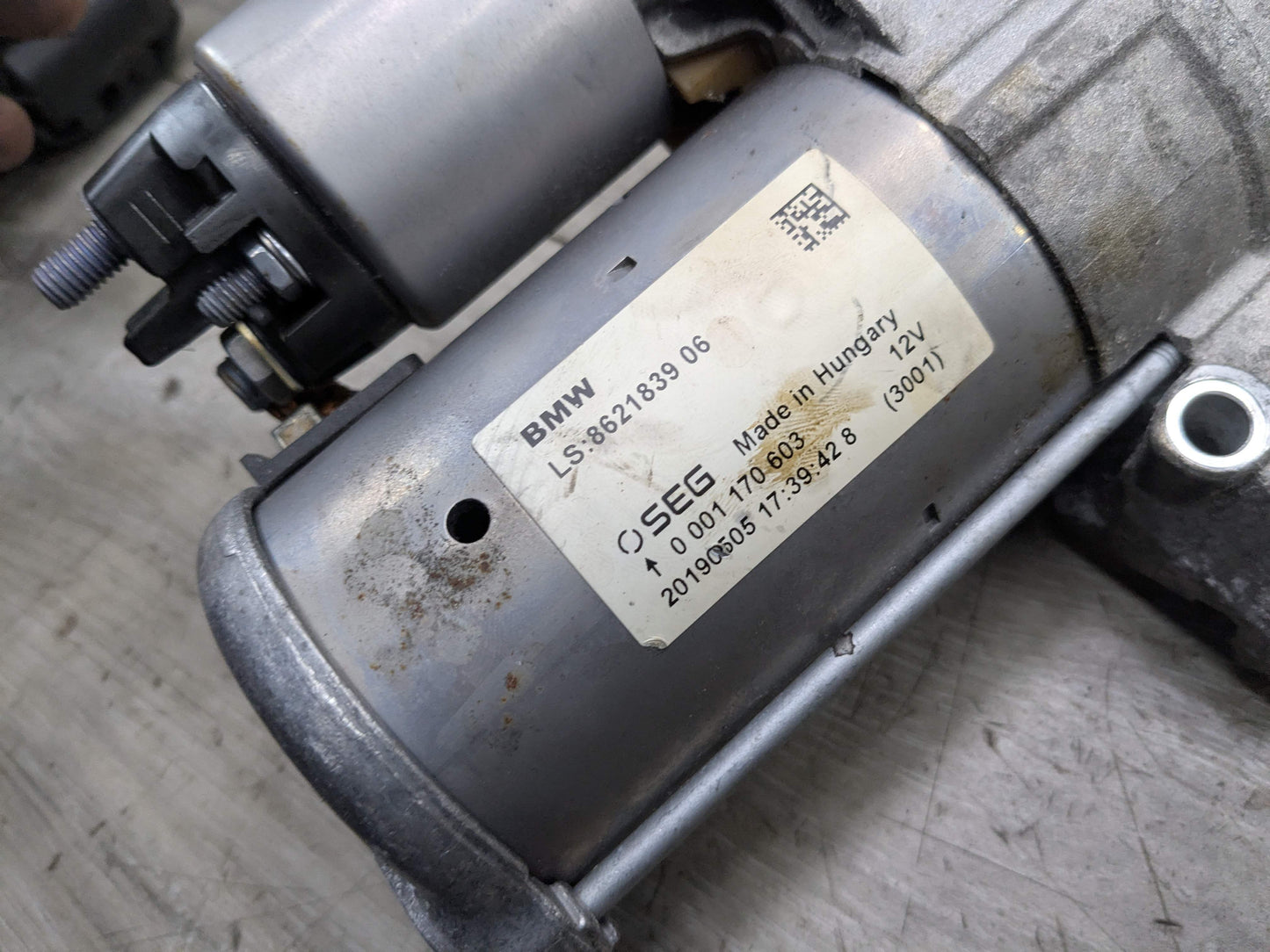 16-21 OEM BMW F22 F30 F32 F33 F36 G01 G30 330 430 530 Engine B46 Starter Motor