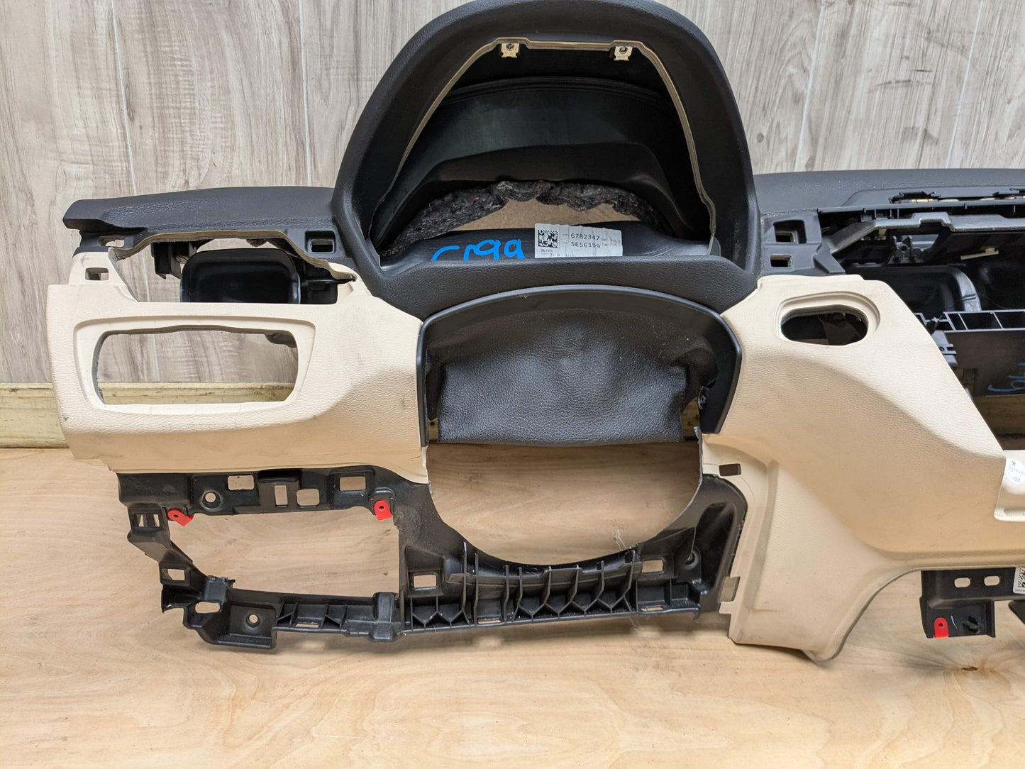 16-23 OEM BMW F39 F48 X1 X2 Dashboard Cover Trim Dash Panel Beige/Black