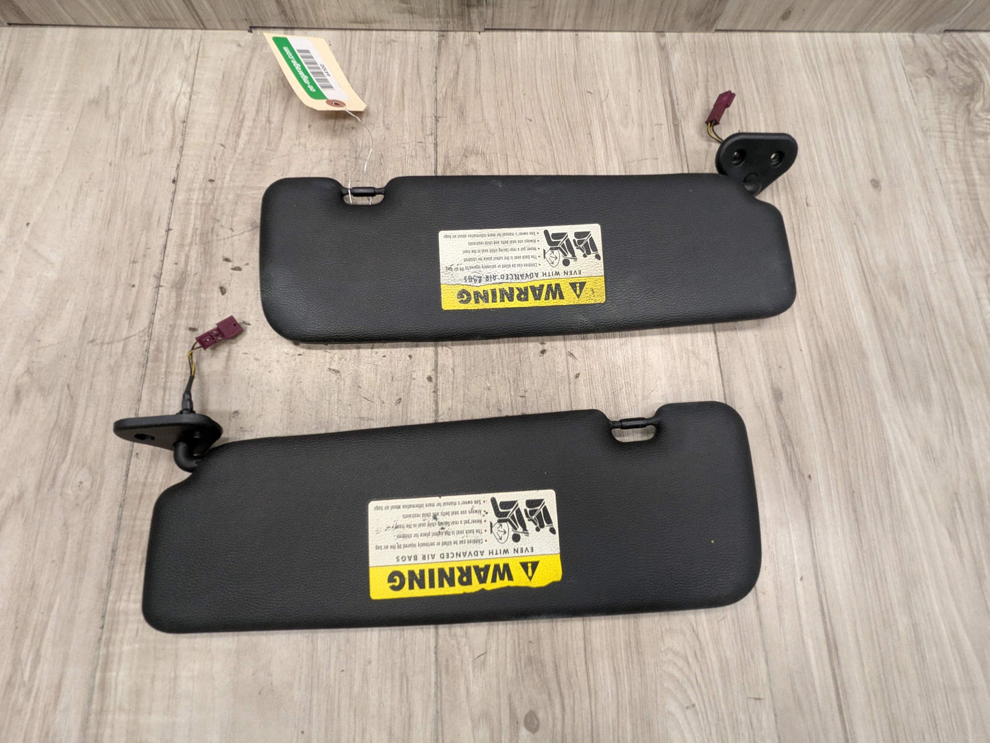 07-13 OEM BMW E88 E93 128 328 335 M3 Convertible Sun Visor Black Pair SET