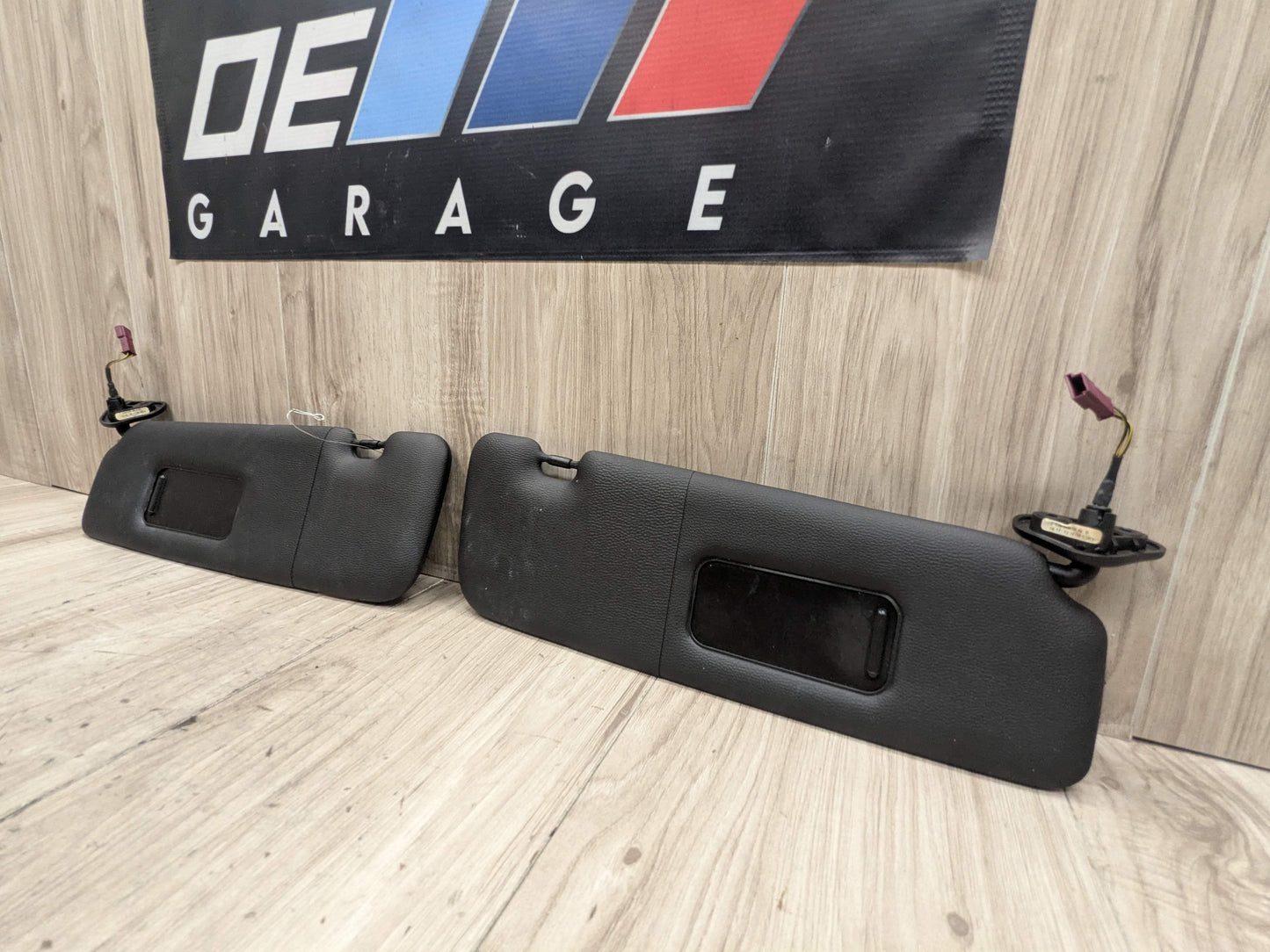 07-13 OEM BMW E88 E93 128 328 335 M3 Convertible Sun Visor Black Pair SET