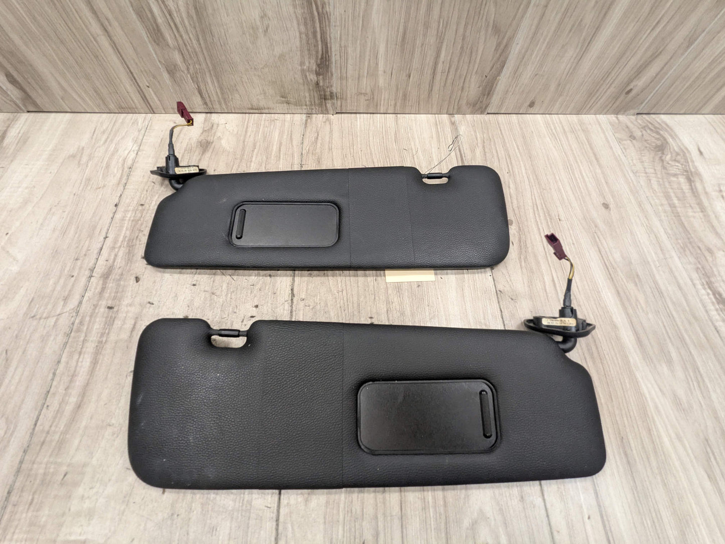 07-13 OEM BMW E88 E93 128 328 335 M3 Convertible Sun Visor Black Pair SET