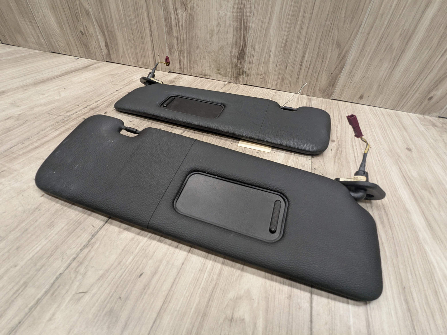 07-13 OEM BMW E88 E93 128 328 335 M3 Convertible Sun Visor Black Pair SET