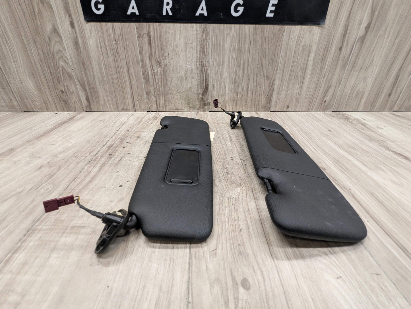 07-13 OEM BMW E88 E93 128 328 335 M3 Convertible Sun Visor Black Pair SET