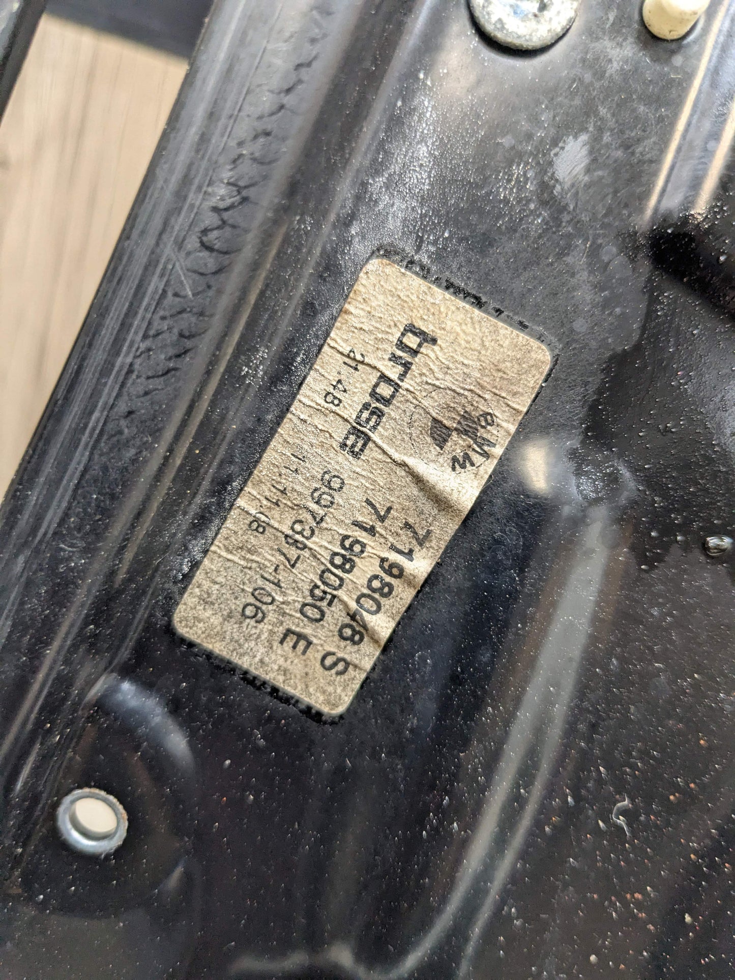 07-13 OEM BMW E93 328 335 M3 Rear Right Passenger Side Window Lift Regulator