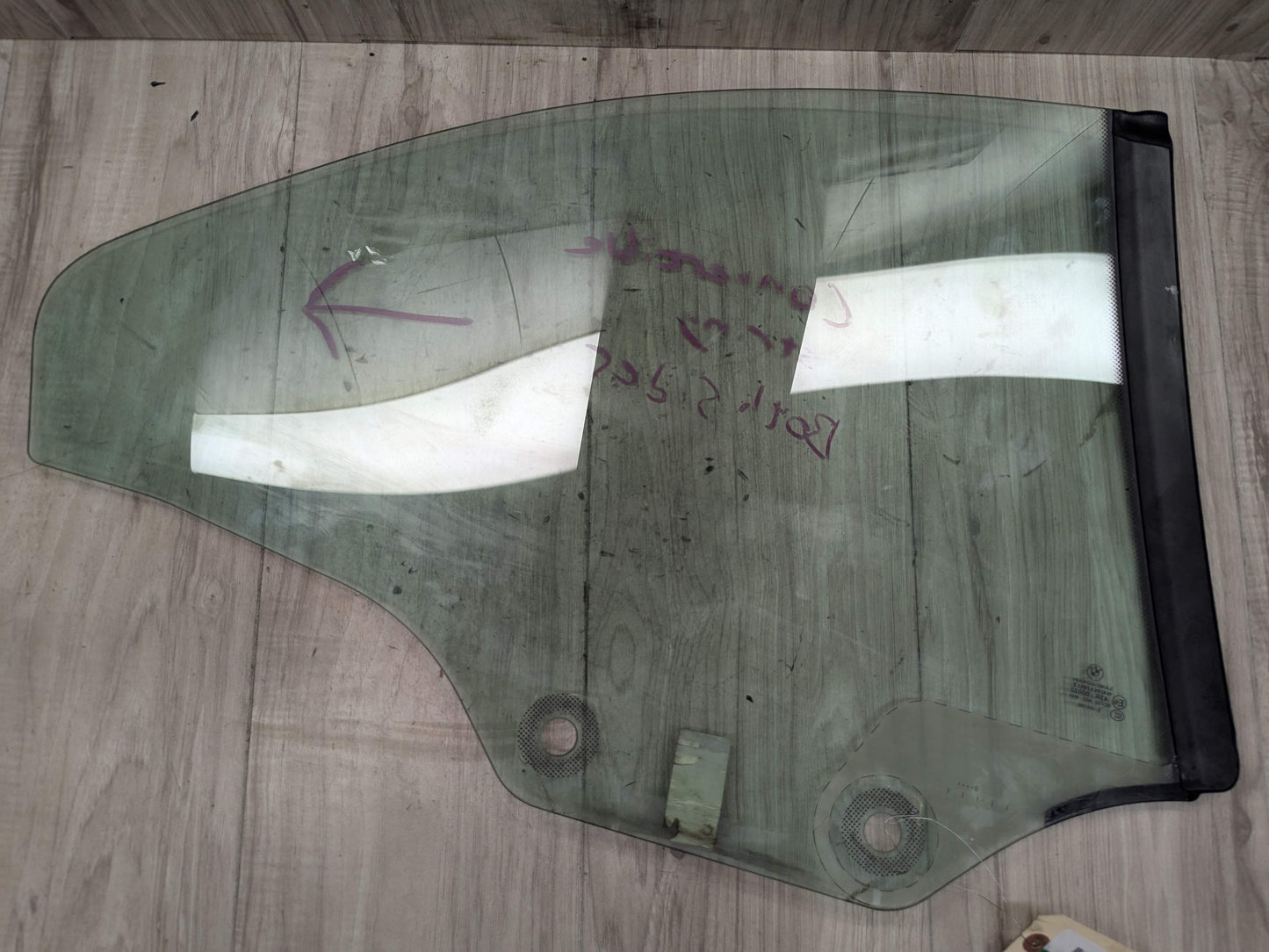 07-13 OEM BMW E93 335 M3 Convertible Rear Left Driver Side Window Glass