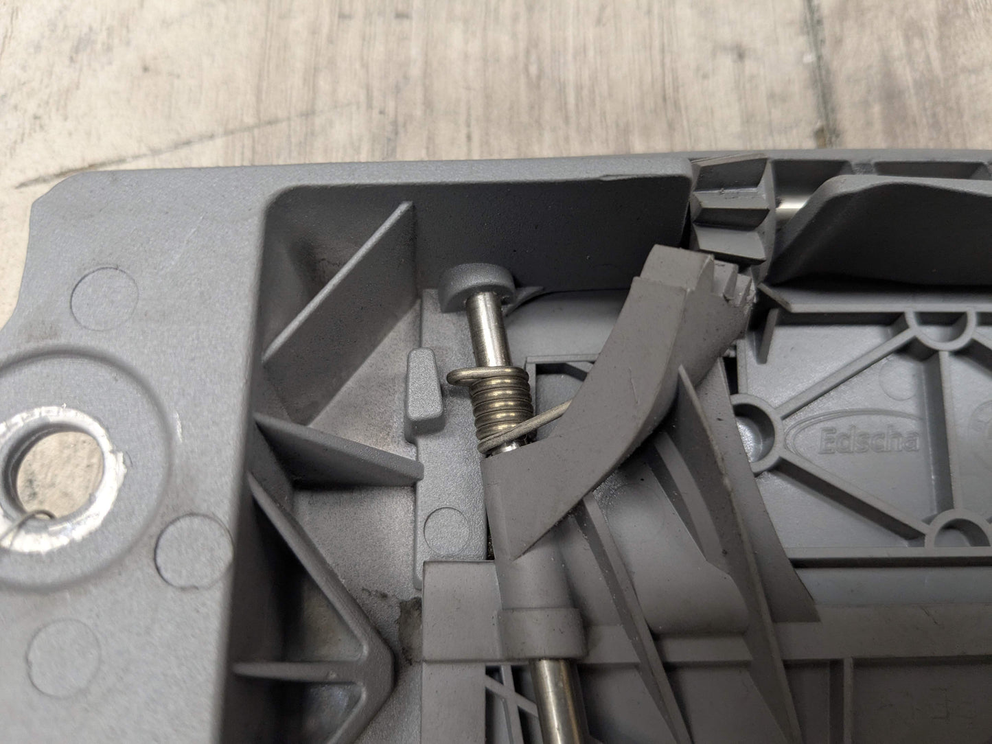 OEM BMW E93 328 335 M3 Right Passenger Convertible Folding Top Hinge Flap Gray