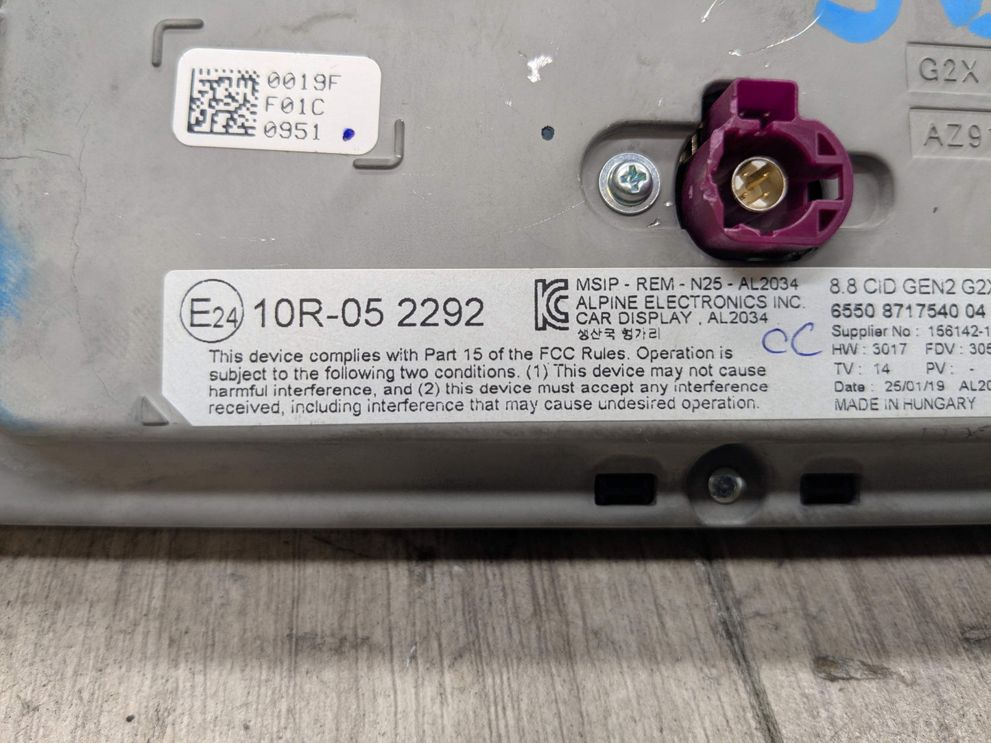 OEM BMW G20 G22 G23 G42 G80 G82 G83 CID Navigation Monitor Display Screen 8.8"