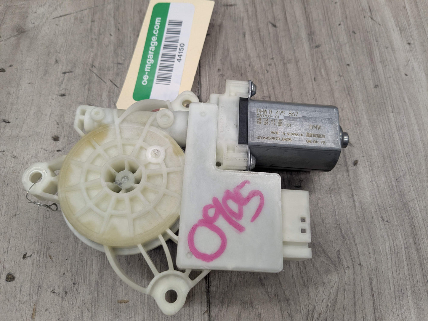 19-24 OEM BMW G20 G80 330 M340 M3 Rear Left Driver Door Window Regulator Motor