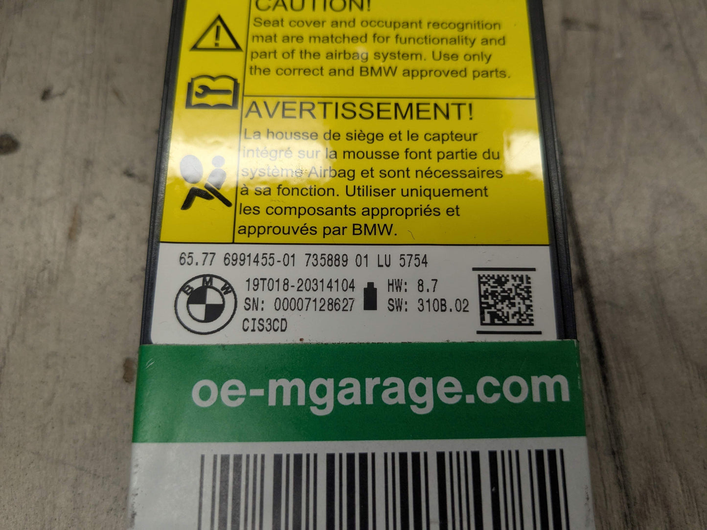 OEM BMW F90 F97 G01 G12 G20 G26 G30 Front Left Right Seat Occupant Sensor Module