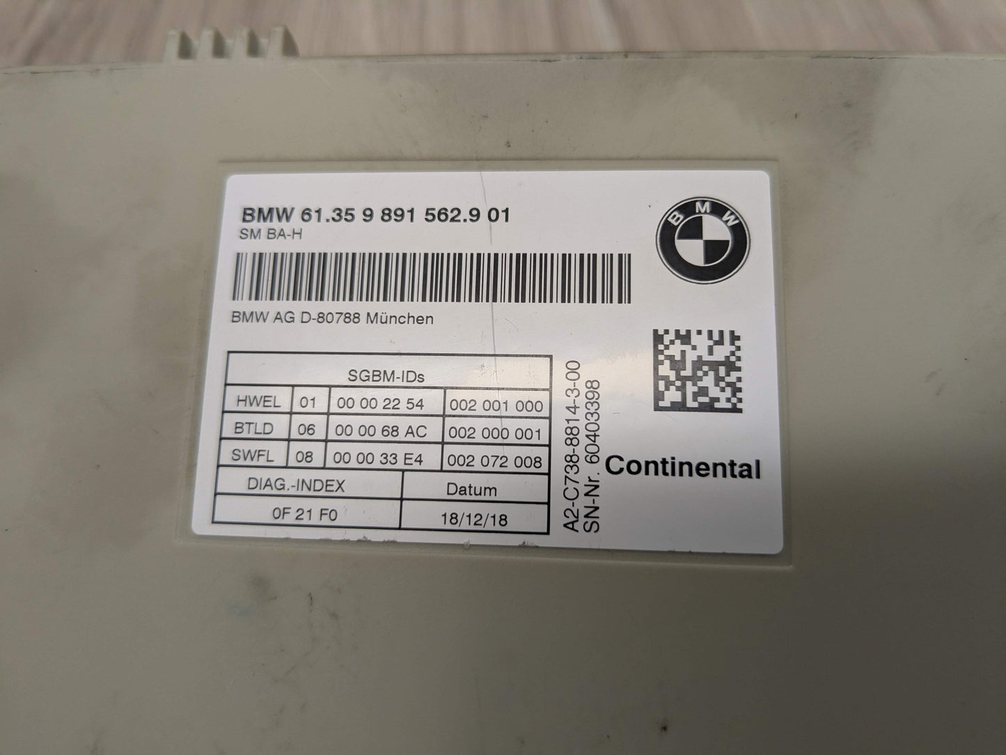 OEM BMW G01 G02 G05 G07 G12 G20 G29 G30 F90 Front Left Right Seat Control Module