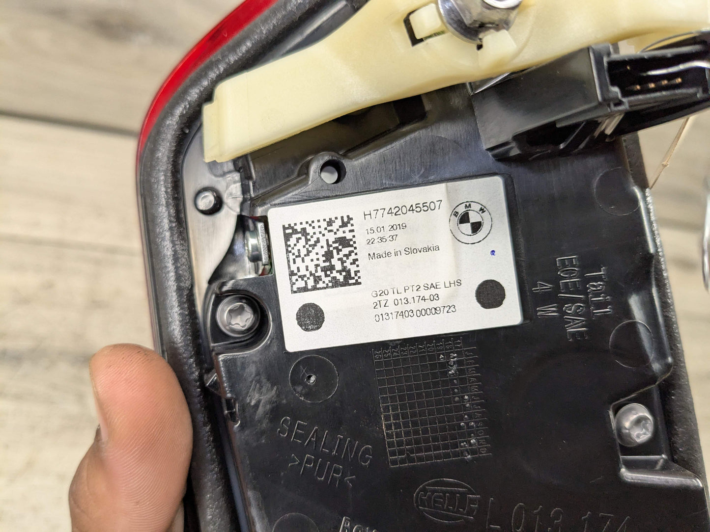 19-21 OEM BMW G20 G80 330 M340 M3 Rear Left Driver LED Inner Stop Tail Light