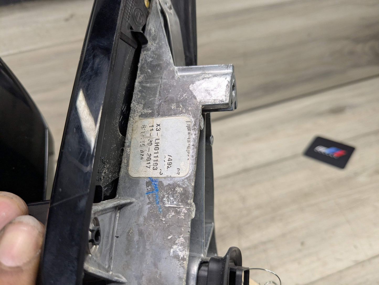 18-24 OEM BMW G01 X3 Left Driver Side Mirror Heated Memory Auto Dip SHADOW GLOSS